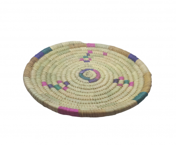 طبق من سعف النخيل حجم صغير